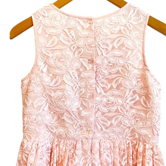 Lilt light pink lace sleeveless party event dress size 16 tween NWT - Picture 4 of 6